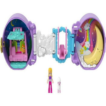 Polly Pocket y Pets Animal Shaped 4-panel Compact, 4 & Up