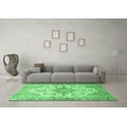 thumbnail image 3 of Ahgly Company Indoor Square Medallion Emerald Green Traditional Area Rugs, 7' Square, 3 of 4