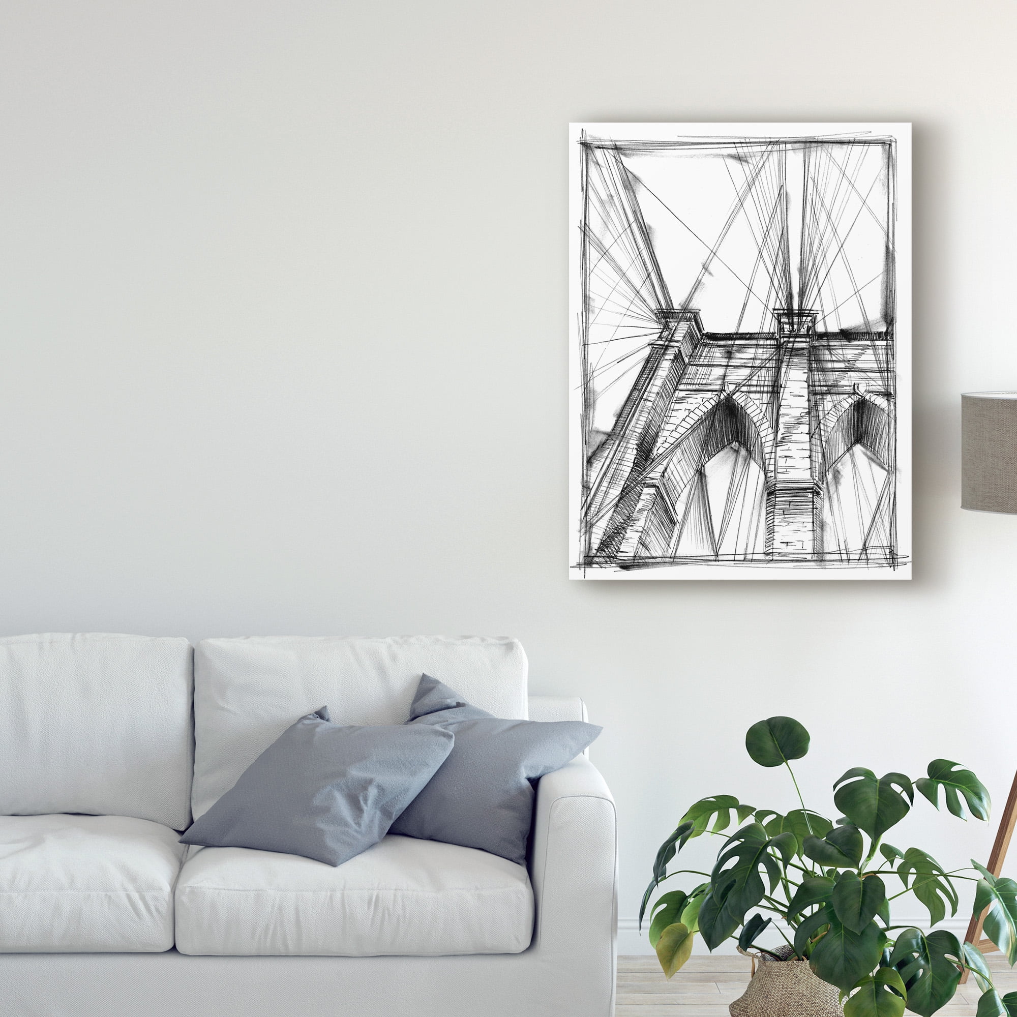 Trademark Fine Art 'Graphic Architectural Study III' Canvas Art by Ethan Harper