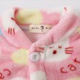 thumbnail image 7 of NOLDARES Girls Fleece Pajamas Long Sleeve Flannel Button Down Sleepwear Kids Soft Fuzzy 2 Pieces Pjs Loungewear Sets(K023-Pink), 7 of 7