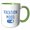 Green/White, variant on 3drose, Vacation Mood Activated, 11oz Mug