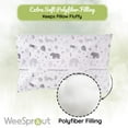 thumbnail image 4 of WeeSprout Mini Toddler Pillow for Kids Sleeping, Organic Cotton Shell & Pillowcase 18x13x3, 4 of 9