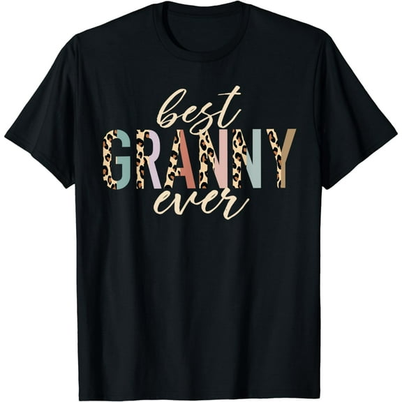Best Granny Ever Gifts Leopard Print Mothers Day T-Shirt