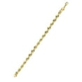 thumbnail image 3 of Solid Mens Rope Bracelet 10K/14K Yellow Gold, 3 of 5