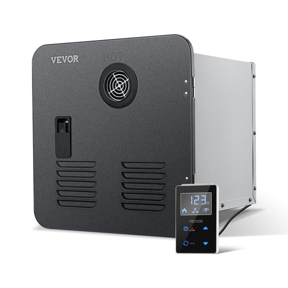 RV Tankless Water Heater, 55000BTU Instant Hot Water Shower with 15x15 Inch Black Door & Remote Controller, CSA Certified Gas On-Demand Heater for Camper, Trailer, and RV, All-Season Use