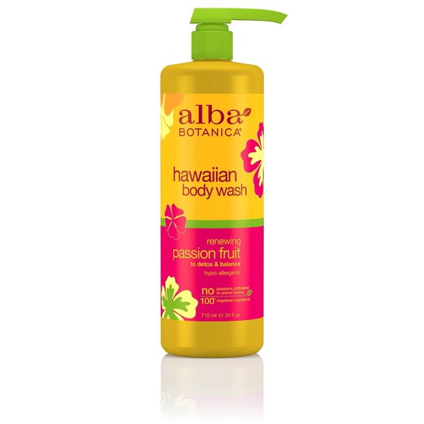 Alba Botanica Hawaiian Passion Fruit Body Wash Value Size Alba Botanica