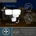 thumbnail image 6 of White Integrated LED Motion Sensor Dusk to Dawn Outdoor Security Flood Light - 240 Degree - 85 Ft., 6 of 14