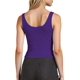 thumbnail image 5 of Blusa corta de 2 piezas AURUZA con cuello en U sin mangas XL, blanco y morado, 5 of 7