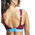 thumbnail image 3 of Panache Boundless Racerback Non-Wire Sports Bra (7341B),30GG,Cranberry, 3 of 6
