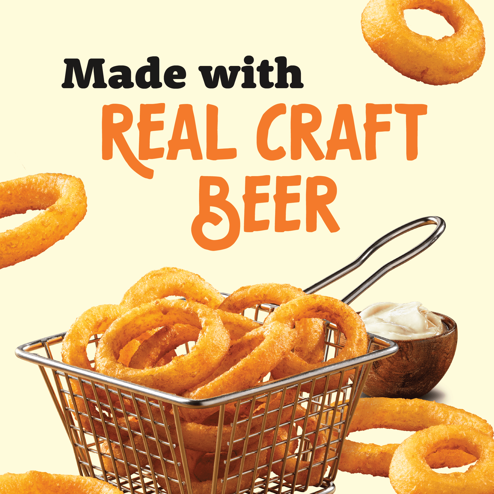 McCain Craft Beer Battered Onion Rings, 14 oz