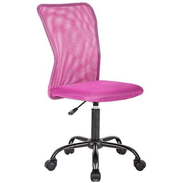 BestOffice Home Office Chair Ergonomic Adjustable, Lumbar Support Rolling for Women Adults, Pink