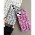 thumbnail image 3 of Compatible with iPhone 13 Case or iPhone 14 Case for Women/Girls, Cute 3D Laid Desgin Soft Silicone Shockproof Raised Bumper Corners Case for iPhone 13 / iPhone 14（Gray）, 3 of 16