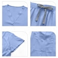thumbnail image 6 of VV AVEORS Scrubs For Women Set Stretch V-Neck Scrub Tops Jogger Pant Nursing Uniforms Scrubs Sets Breathable Casual Outfits Light Blue 2XL, 6 of 6