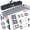 Black Shell, White & Amber Light, variant on 12V LED Light Bar Kit, 4 Bars White & 4 Bars Amber Adjustable Brightness Camping Lights - Waterproof IP67, Magnetic & Velcro Mount, Portable Lighting for Tent (Sliver)