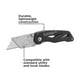 thumbnail image 2 of Navaja multiusos BLACK+DECKER plegable con clip para cinturón, paquete de 2, 2 of 5
