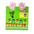 thumbnail image 2 of Tablero de fieltro Números de dedos Juguete de Juguetes educativos Suma y resta de matemáticas Número de mano de fieltro Juguete de matemáticas , Estilo un Estilo A Hugo contando juguetes, 2 of 10