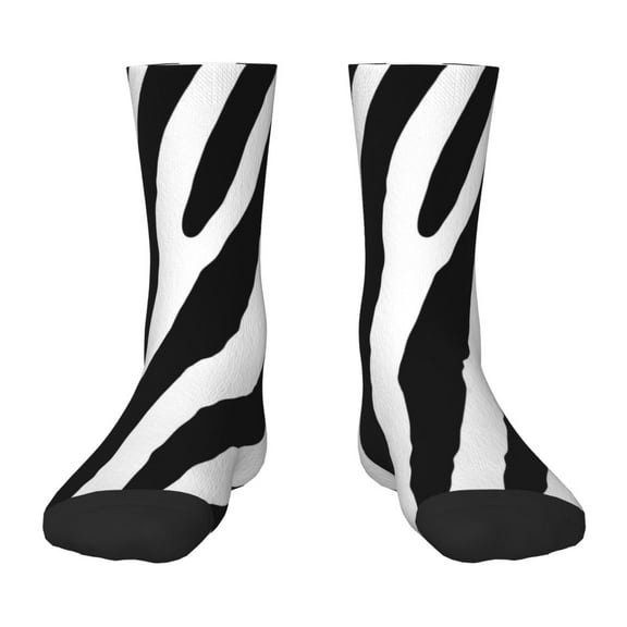 Honeii Zebra Print Children's Colorful Socks,Unisex Kids and Toddlers' Cushioned Sock,Kids Athletic Crew Socks,for Everyday Wear and Sports
