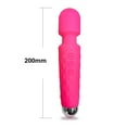 thumbnail image 2 of TLUDA Personal Wand Massager for Women, Rechargeable Handheld Massager for Neck Back Shoulder,L-Red, 2 of 7
