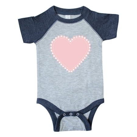 

Inktastic Pink Valentine s Day Heart Gift Baby Boy or Baby Girl Bodysuit