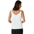 thumbnail image 3 of INSPIRE CHIC Women's Satin V Neck Spaghetti Strap Summer Fall Tank Tops XS White, 3 of 5