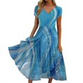thumbnail image 1 of WILLBEST Robe de Maternité Florale Femme Unie Col Rond Manches Longues Jupe Longue Patchwork à la Mode et Confortable, 1 of 1