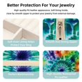 thumbnail image 3 of tie dye Travel Portable Square Storage Box with Earring Holder, Necklace Organizer, and Travel Organizer for Rings, Earrings, Necklaces, Bracelets, and More - Ideal for Girls and Women, 3 of 6