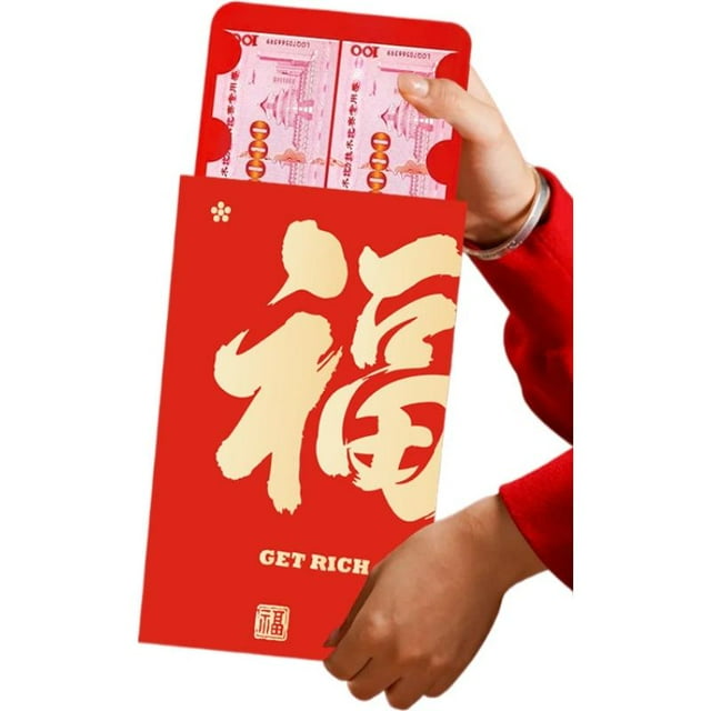 2026 New Big Red Envelope 520 Wedding Red Packet Cny Suprise Spring Festival Money Bag Lucky
