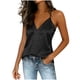 thumbnail image 3 of TaTaai Solid Color Satin Women Camisole Tank Top V Neck Sleeveless Loose Fit Silk-like Soft Non See-through Machine Washable No Fading Casual Fashion Daily Wear Top Gift, 3 of 5