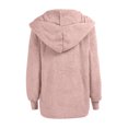 thumbnail image 3 of Women's Two Way Wear Longline Jacket Warm Open Cardigan With Pockets Womens Hooded Jackets Womens Jackets And Coats Colla Jackets for Women Lightweight Jacket for Women plus Size Jackets Active Velour, 3 of 4