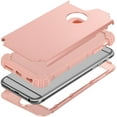 thumbnail image 4 of Étui pour iPhone 6S Plus et iPhone 6 Plus 5.5 Pouces, 3 en 1 Hybride Dur PC Silicone Souple Pare-Chocs Robuste Antichoc Protection Complète pour iPhone 6 Plus / 6S Plus, Or Rose, 4 of 8