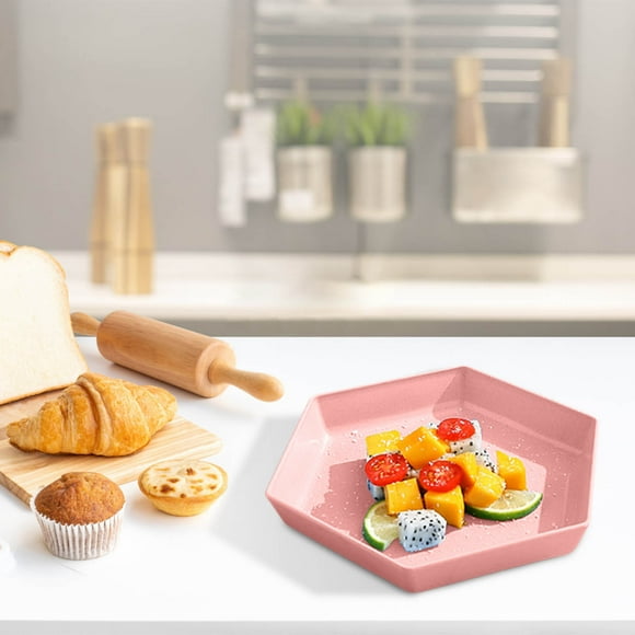 TopLLC Hexagonal Large Fruit Tray Home Living Room Coffee Table Candy Tray Food Tray candy tray