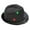 Black, variant on LED Light Up Flashing Fedora Hat for Women and Men