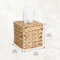 thumbnail image 2 of ABCISI Tissue Box Cover, Natural Woven Water Hyacinth , Modern Square Tissue Holder for Living Room, Car, Bedroom, Office, etc., 2 of 12