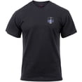 thumbnail image 2 of Rothco Thin Blue Line Shield T-Shirt - Black, Medium, 2 of 2