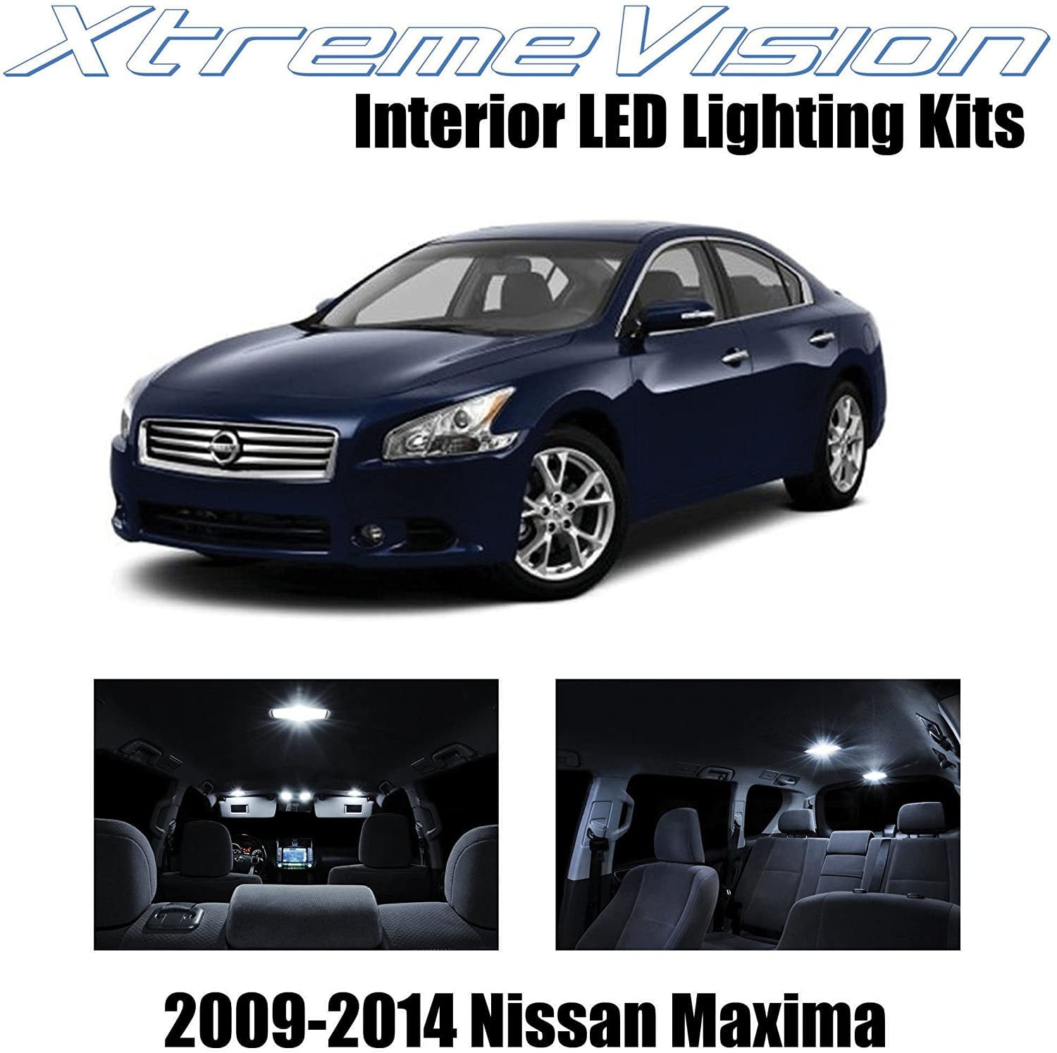 Plug And Play LED Installation XtremeVision Blue Interior LED Kit For 2003-2008 Infiniti FX35/FX45 - 16 Piece Premium Upgrade With Tool Interior LED Kit Infiniti FX35 FX45