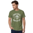 thumbnail image 2 of Men's Star Wars Father's Day Yoda Best Dad Ever Graphic Tee Military Green Small, 2 of 9
