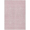 thumbnail image 2 of Addison Rugs Chantille Indoor/Outdoor Transitional Squares Pink Washable Rectangle Rug, 5' x 7'6", 2 of 6