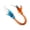 Orange, variant on Feather Cat Teaser Toy with Elastic String and Catnip Ball, Interactive Pet Teething Stick for Chewing and Self-Play Exercise for Indoor Kittens and Adult Cats - Pink