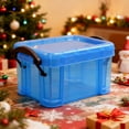 thumbnail image 3 of ACDANC Small Storage Containers with Lids,Blue Small Plastic Containers for Organizing,Small Storage Bins for Desk,Small Containers and Small Bins,Mini Transparent Storage Box, 3 of 7