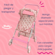 thumbnail image 5 of kit de 5 piezas de carriola para muñeca en set plegable 33600 mini kit ibaby rosa, 5 of 10