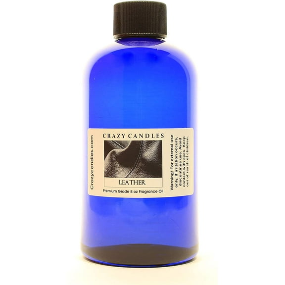 Crazy Candles 8oz Leather Bottle 8 Fl Oz Each (237ml) Premium Grade Scented Fragrance Oil Made in USA