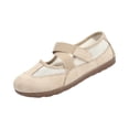 thumbnail image 2 of Women's Breathable Mesh Mary Jane Flats, Comfortable Hook and Loop Casual Walking Shoes,39, 2 of 7