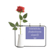 thumbnail image 1 of Qoutes Healing frases deseo Mist vida Botella de decoración de jarrones colgantes de flores rosas artificiales, 1 of 3