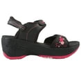 thumbnail image 4 of GP Wedge Platform Snap Lock Sandals for Women: 8698 Fuchsia, EU39 (US Size 7.5 - 8), 4 of 9