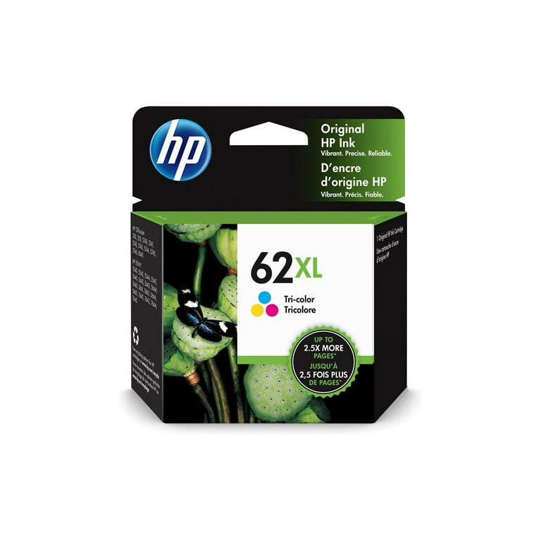 hp - Original HP Ink 62XL 3色カラー 5個セット HP 62XL High-Capacity Ink Cartridge, Black & Tri-Color Combo