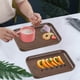 thumbnail image 4 of Bandeja de Imitación Madera para Hornear, Color Café, Pvc, 24 X 17 X 1,5 Cm, Ideal para Frutas, Postres y Tazas de Té. | Bandeja para Frutas de Primavera para El Hogar y La Cocina - 1 Unidad, 4 of 6