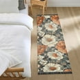 thumbnail image 3 of Yayeee Runner Rug for Bedroom 2'x6' Machine Washable Hallway Non Slip Mat, Gray Floral Pattern, 3 of 8