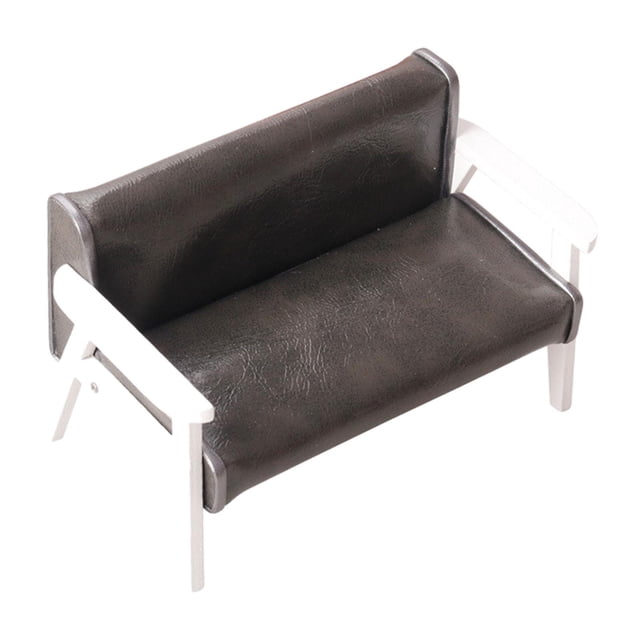 1:12 Scale Miniature Sofa Simulation for Mini Room Micro Landscape Dollhouse Dark Gray Big