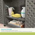 thumbnail image 6 of Suncast Patio Plastic Storage & Prep Station w/ Wicker Pattern, Stoney Gray, 6 of 9