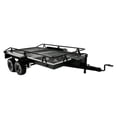 thumbnail image 3 of 1:10 Scale Dual Axle Flatbed Trailer Full Metal Trail Car Trailer for RC, 3 of 8